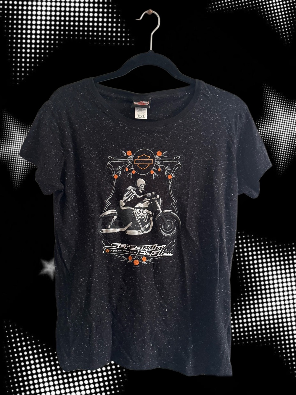 Harley-Davidson Screamin' Eagle Black Graphic Tee - Women’s